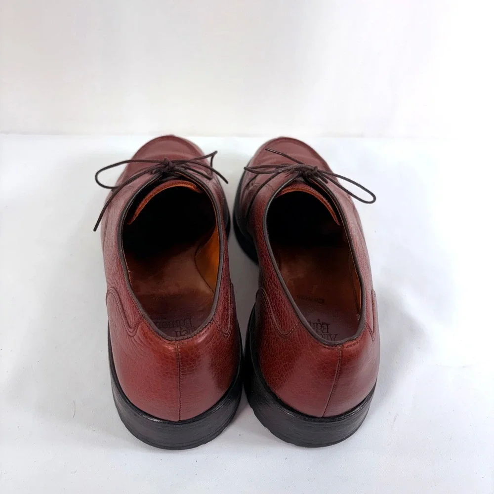 Allen Edmonds Canton Oxford Shoes  Pebble Leather Split Toe 11.5 D Vibram Sole